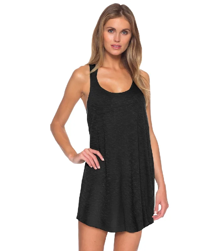 BCA by Rebecca Virtue Women's Oasis Tank Dress Cover Up Black