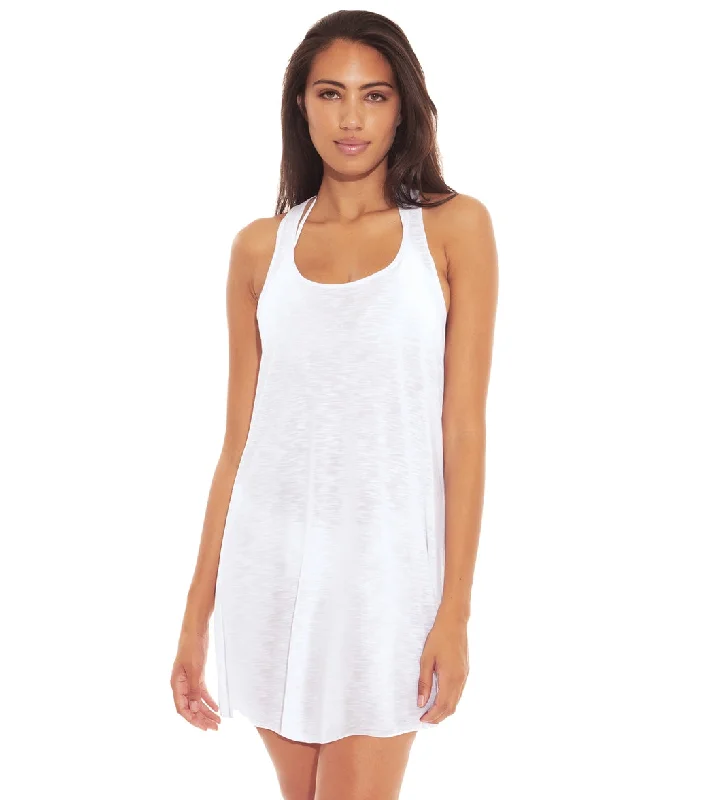 BCA by Rebecca Virtue Women's Oasis Tank Dress Cover Up White