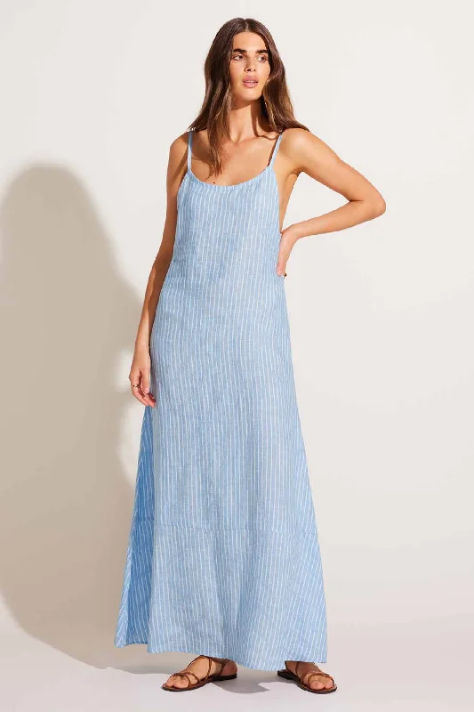 Mari Maxi Dress - Summer Stripe EcoLinen