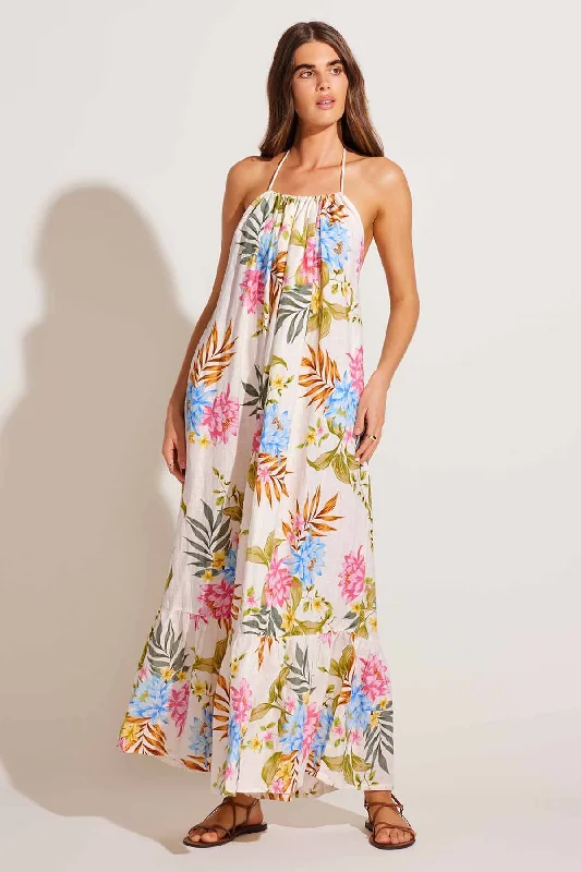 Petra Maxi Dress - Summer Bloom EcoLinen