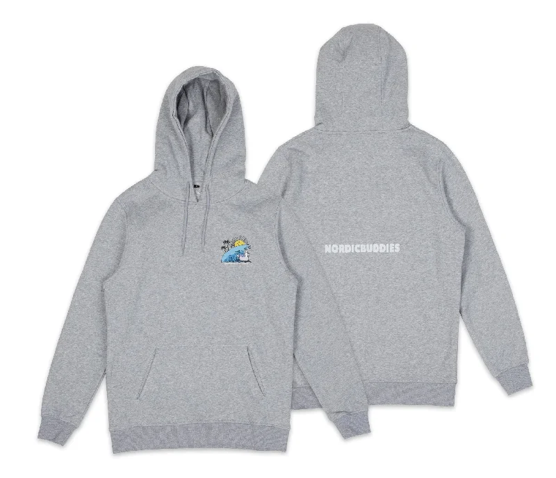 Hattifatteners Surf Trip Hoodie Unisex - Grey