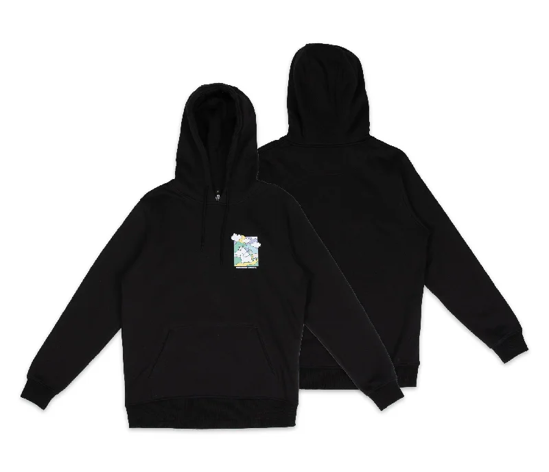 Moomintroll's Adventure Hoodie Unisex - Black