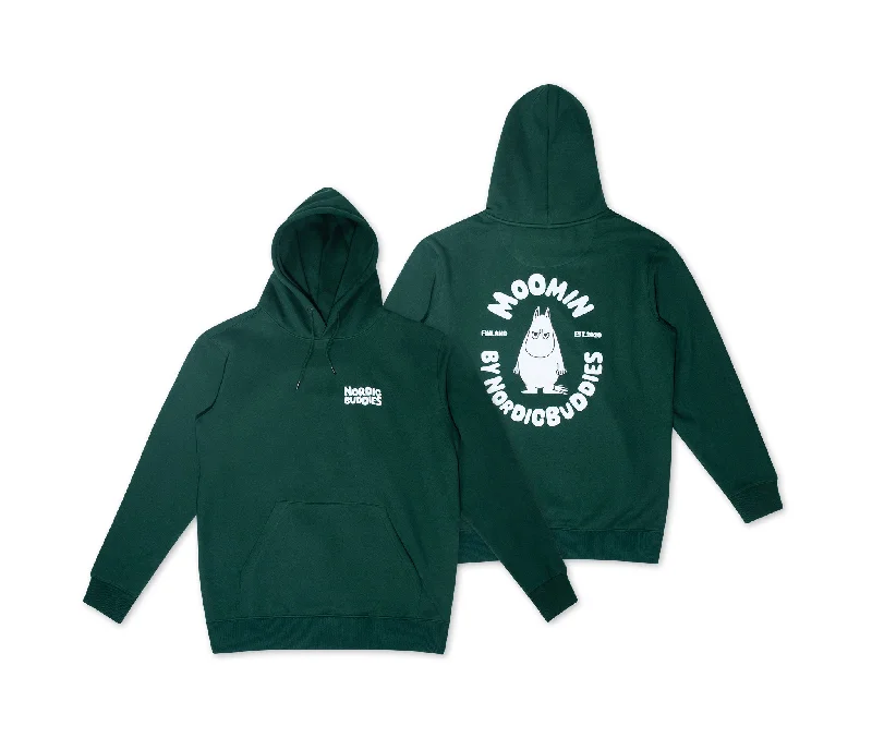 Organic Premium Hoodie Moomin - Green