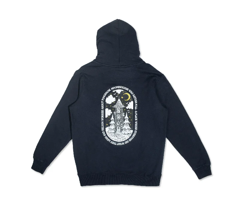 Organic Premium Hoodie Moominhouse - Navy