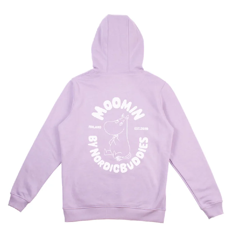 Premium Cotton Hoodie Moomintroll - Lilac