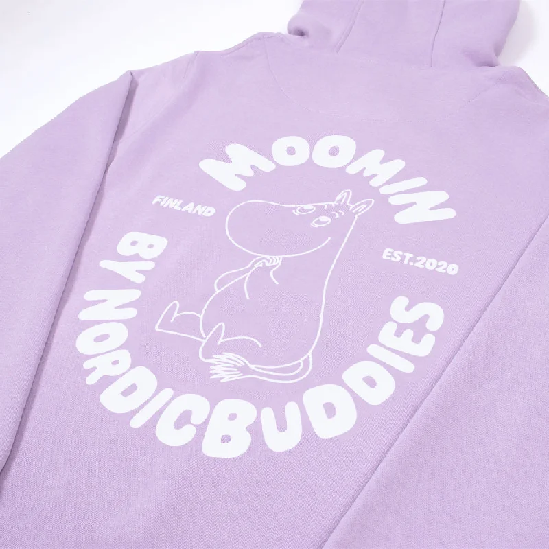 Premium Cotton Hoodie Moomintroll - Lilac