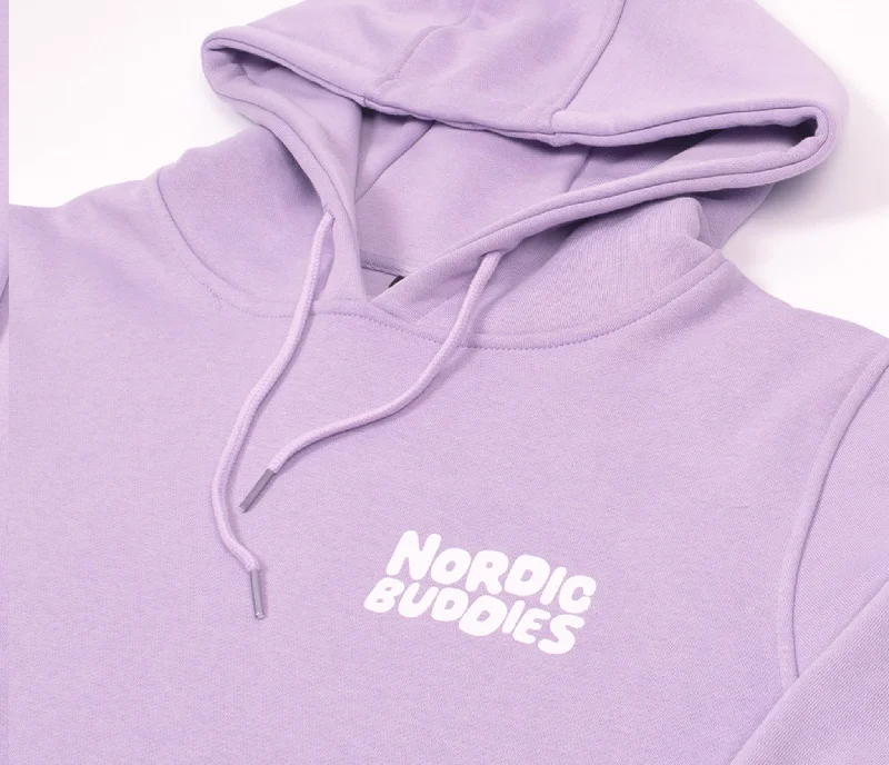 Premium Cotton Hoodie Moomintroll - Lilac