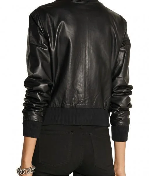 Super Barry Women Bomber Leather Jackets