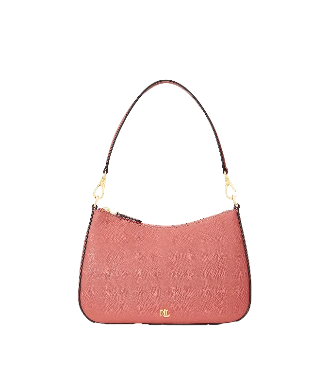 Crosshatch Leather Medium Danni Bag - Pink