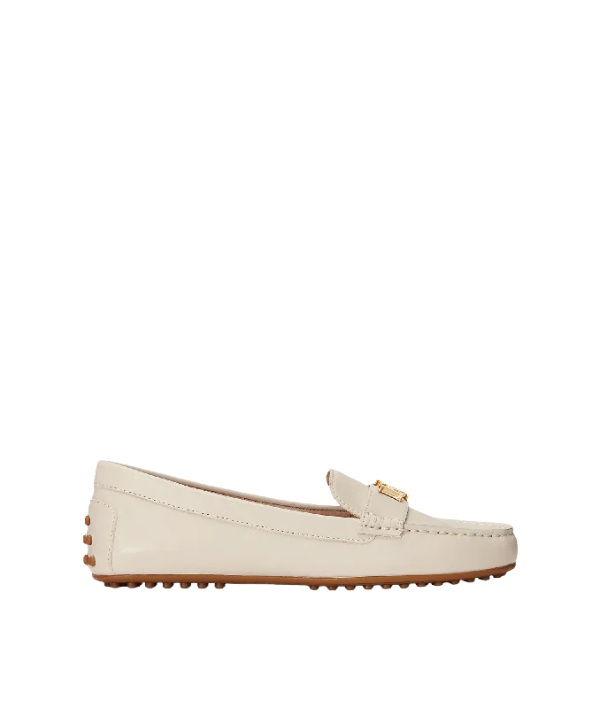 Barnsbury Nappa Leather Driver - Cream