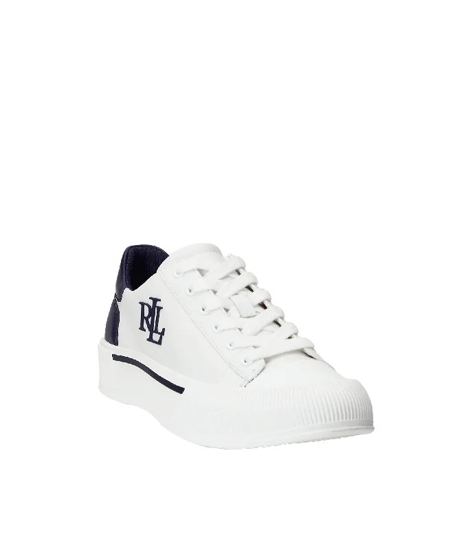 Daisie Leather Trainer - White