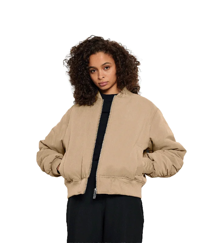 Slfnetra Bomber Jacket - Beige