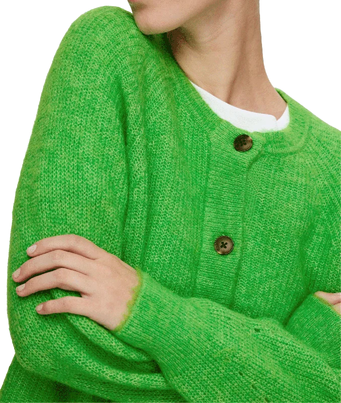 Long-sleeved Cardigan - Green