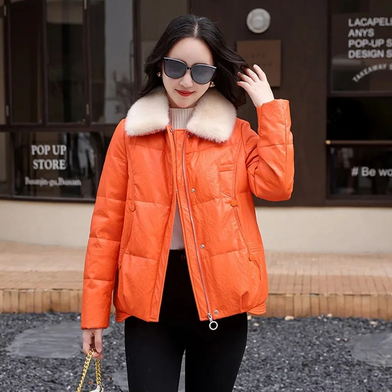 Orange Mink Fur / M