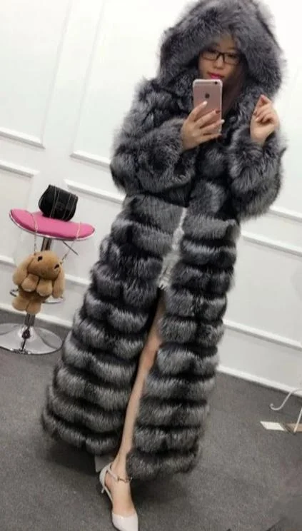 Silver fox / L Fur Bust 96 cm