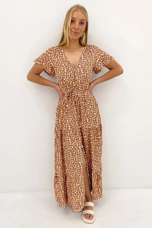 Deacon Maxi Dress Desert Pebble