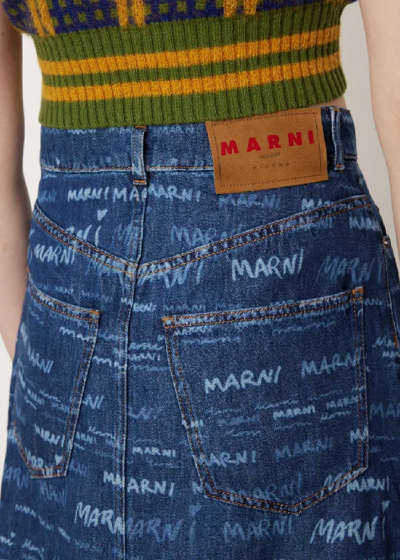 Marni Mania Denim Skirt