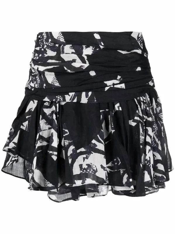 Hernan Skirt In Black/navy