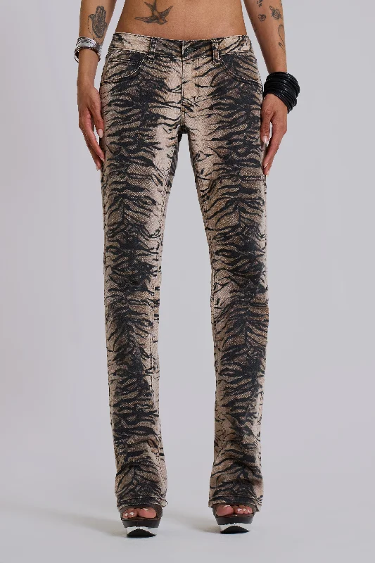 Leona Tiger Bootcut Jeans