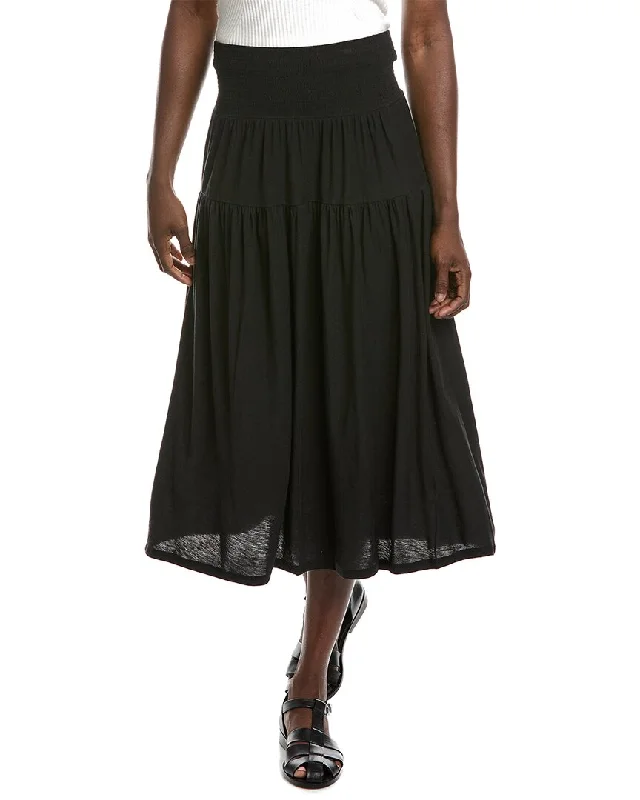 Nation LTD Monet Tiered Midi Skirt