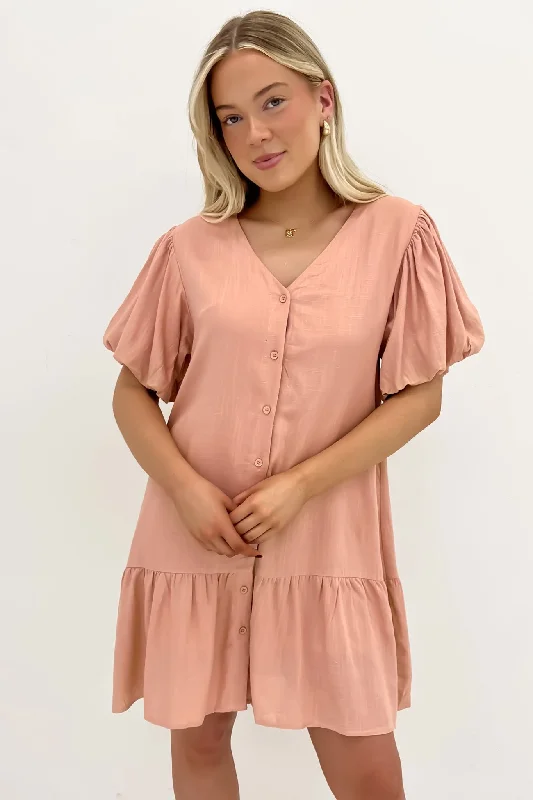 Phoebe Mini Dress Blush