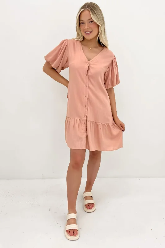 Phoebe Mini Dress Blush