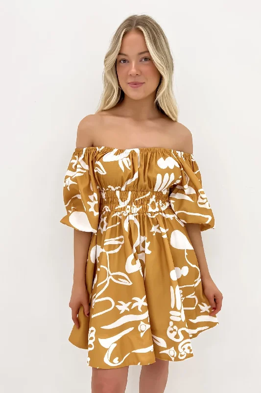 Tate Mini Dress Mustard