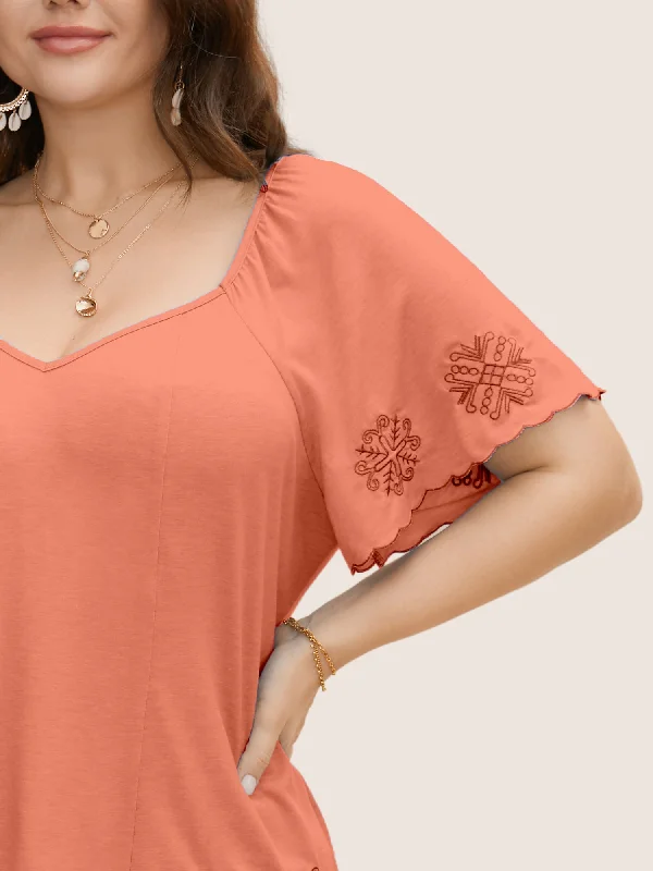 bandana-floral-embroidered-ruffle-sleeve-t-shirt