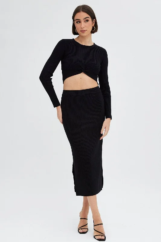 black-knit-top-long-sleeve-front-knot-detail-crop-kn1963ax-12p-2