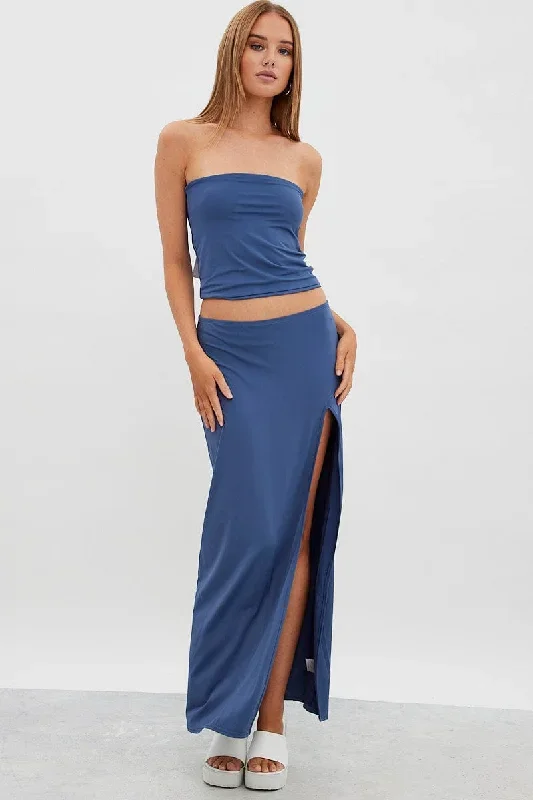 blue-maxi-skirt-mid-rise-split-nylon-sl0097x-84cb-3