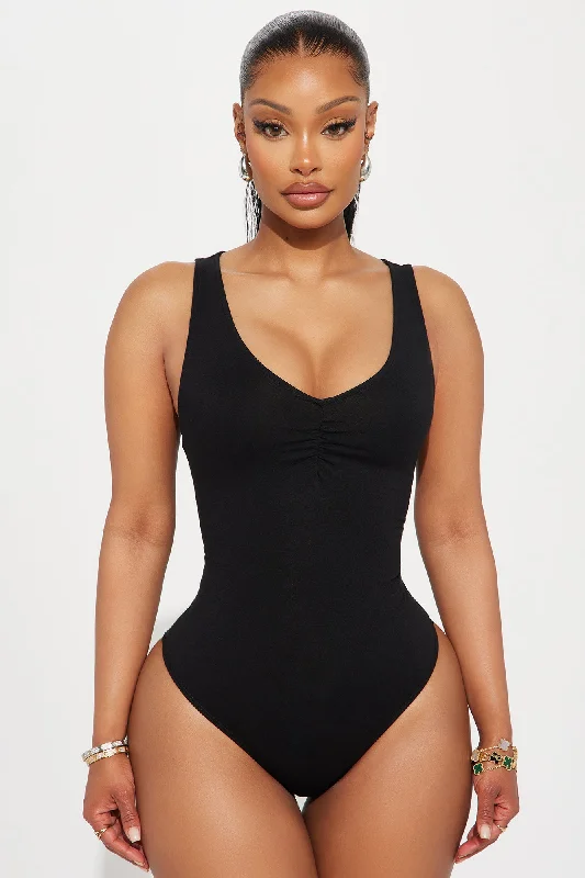 Destiny Tank Bodysuit - Black