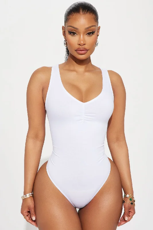 Destiny Tank Bodysuit - White