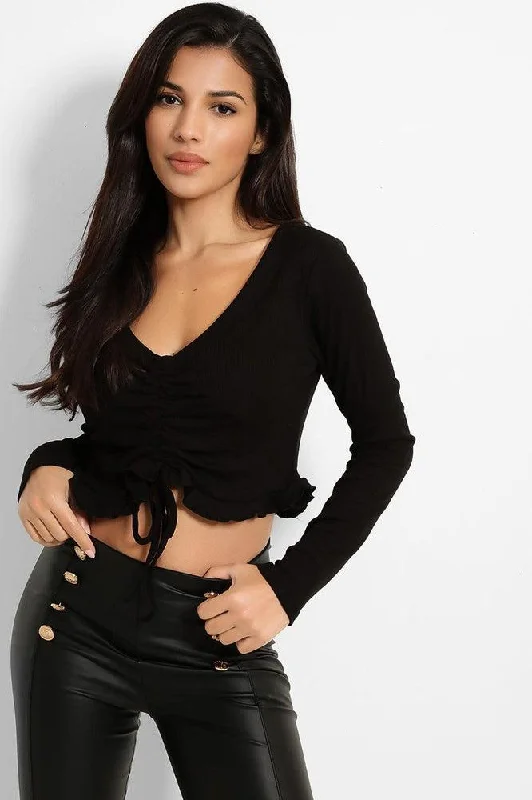 frilled-padded-bust-cropped-top