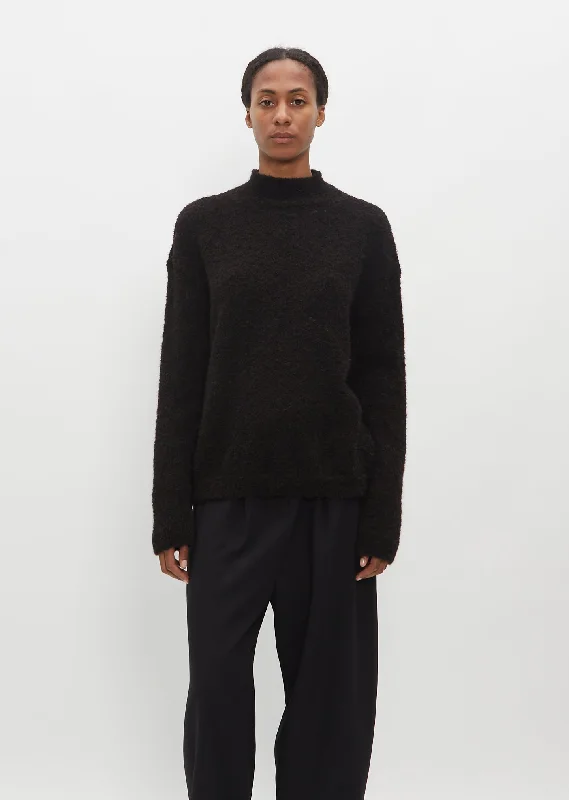 Owen Alpaca and Wool Sweater — Black