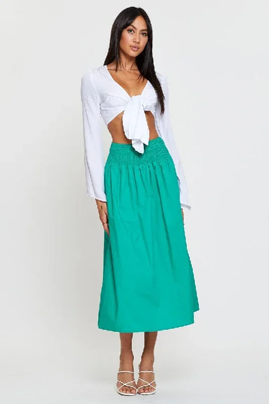 green-midi-skirt-high-rise-shirred-waist-sm11472x-52f4