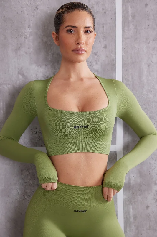 instinct-full-sleeve-crop-top-olive