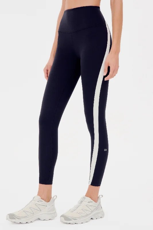 Miles High Waist Rigor 7/8 Legging - Black/white