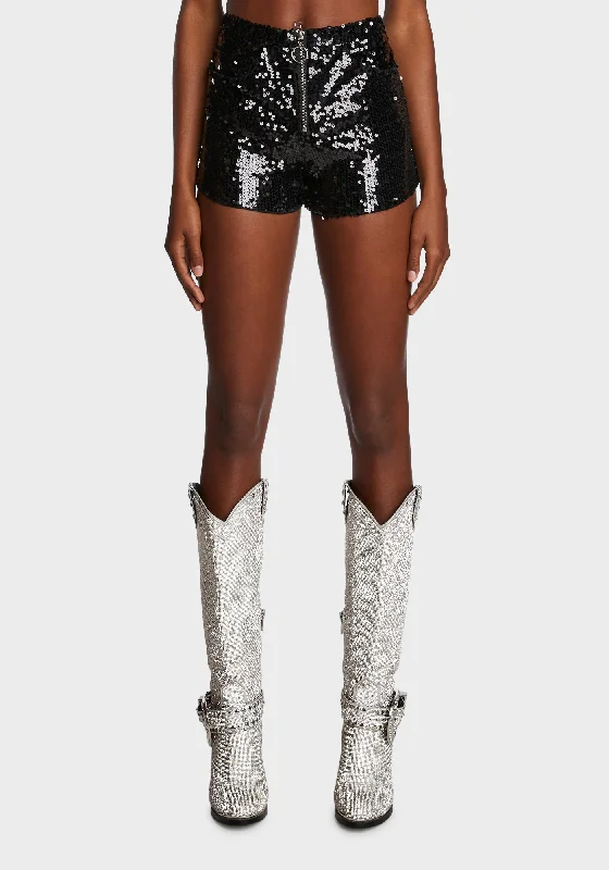 Moonlit Seduction Sequin Shorts