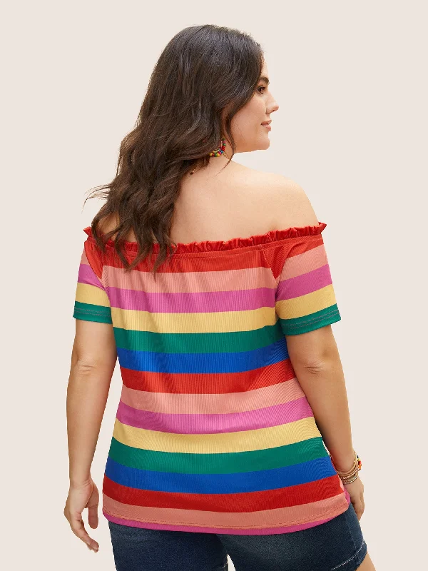 one-shoulder-neck-rainbow-frill-trim-t-shirt