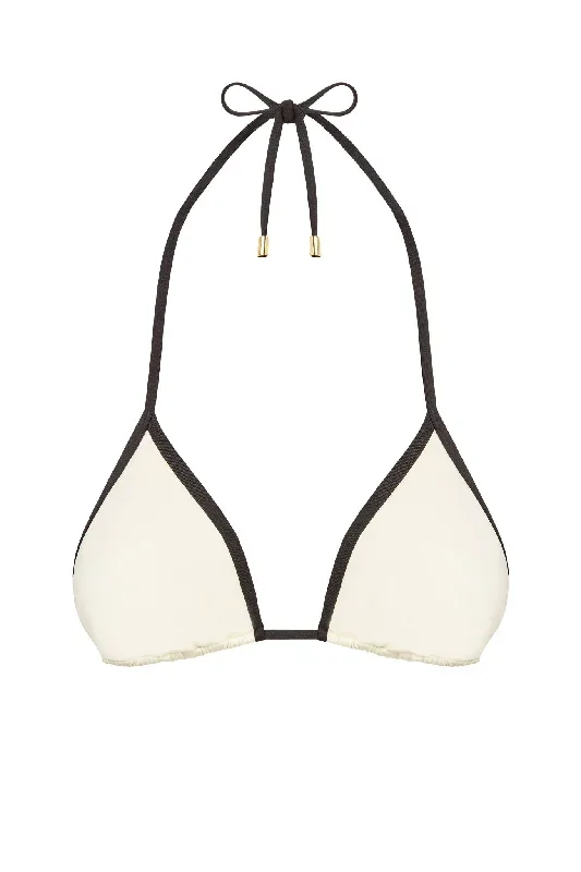 Palma Top - Ivory/Black