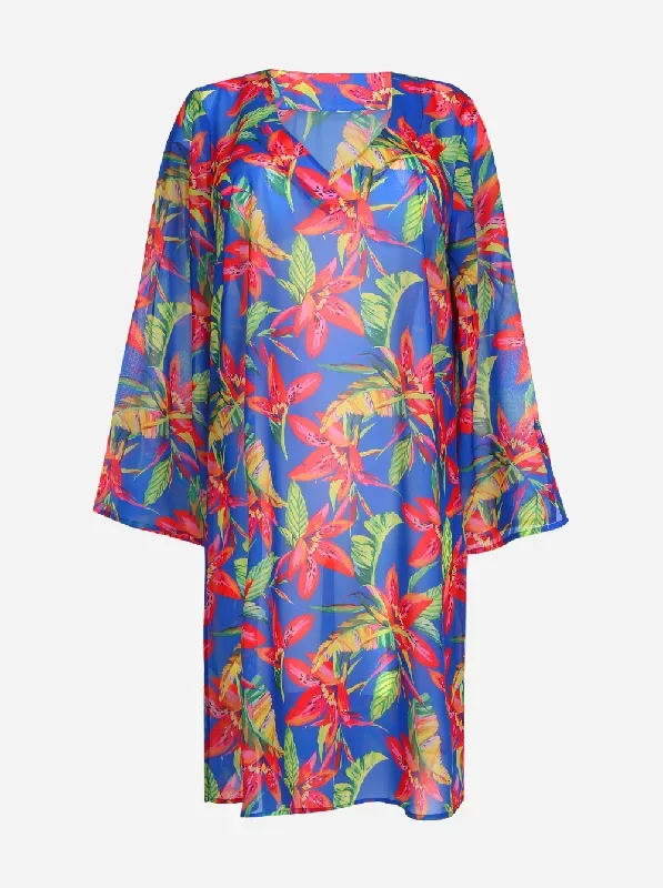 Latakia Floral-Print Kaftan