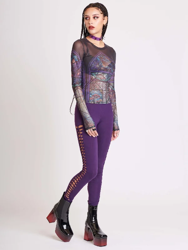 purple-lattice-web-legging