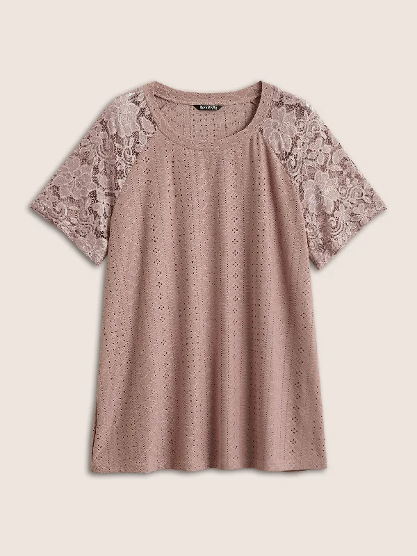 solid-broderie-anglaise-lace-raglan-sleeve-t-shirt