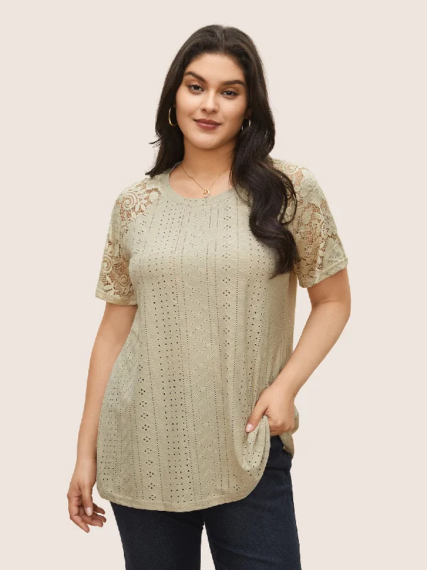 solid-broderie-anglaise-lace-raglan-sleeve-t-shirt