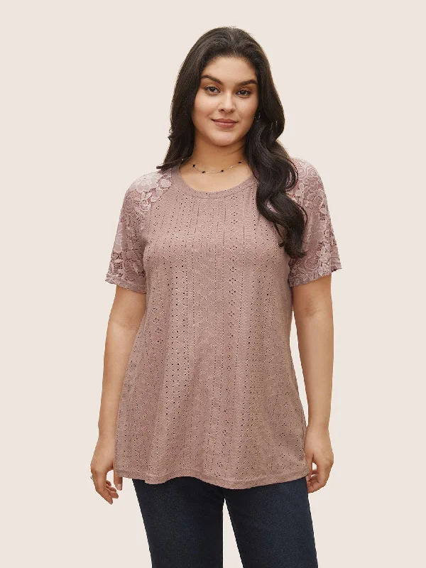 solid-broderie-anglaise-lace-raglan-sleeve-t-shirt