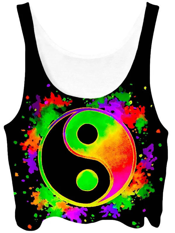 Splatter Yin Yang 2 Crop Top