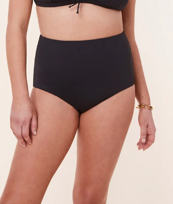 The Super Highwaist Bottom - Eco Nylon - Black