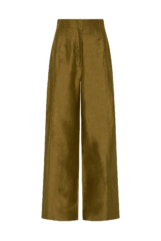 theory-cinched-pant-deep-olive