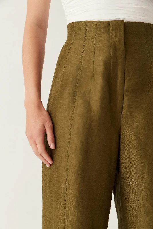 theory-cinched-pant-deep-olive