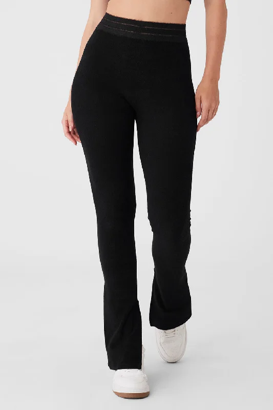 Seamless Luxe Terry High-Waist Cuddle Legging - Black